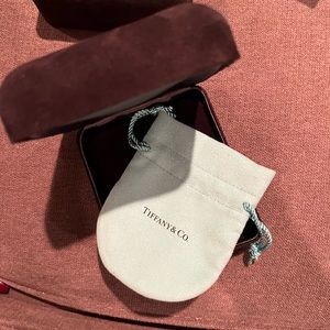 Tiffany and Co jewelry box and pouch